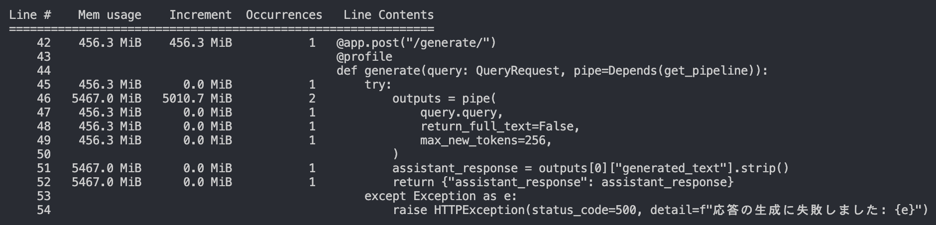 fastapi memory profiler